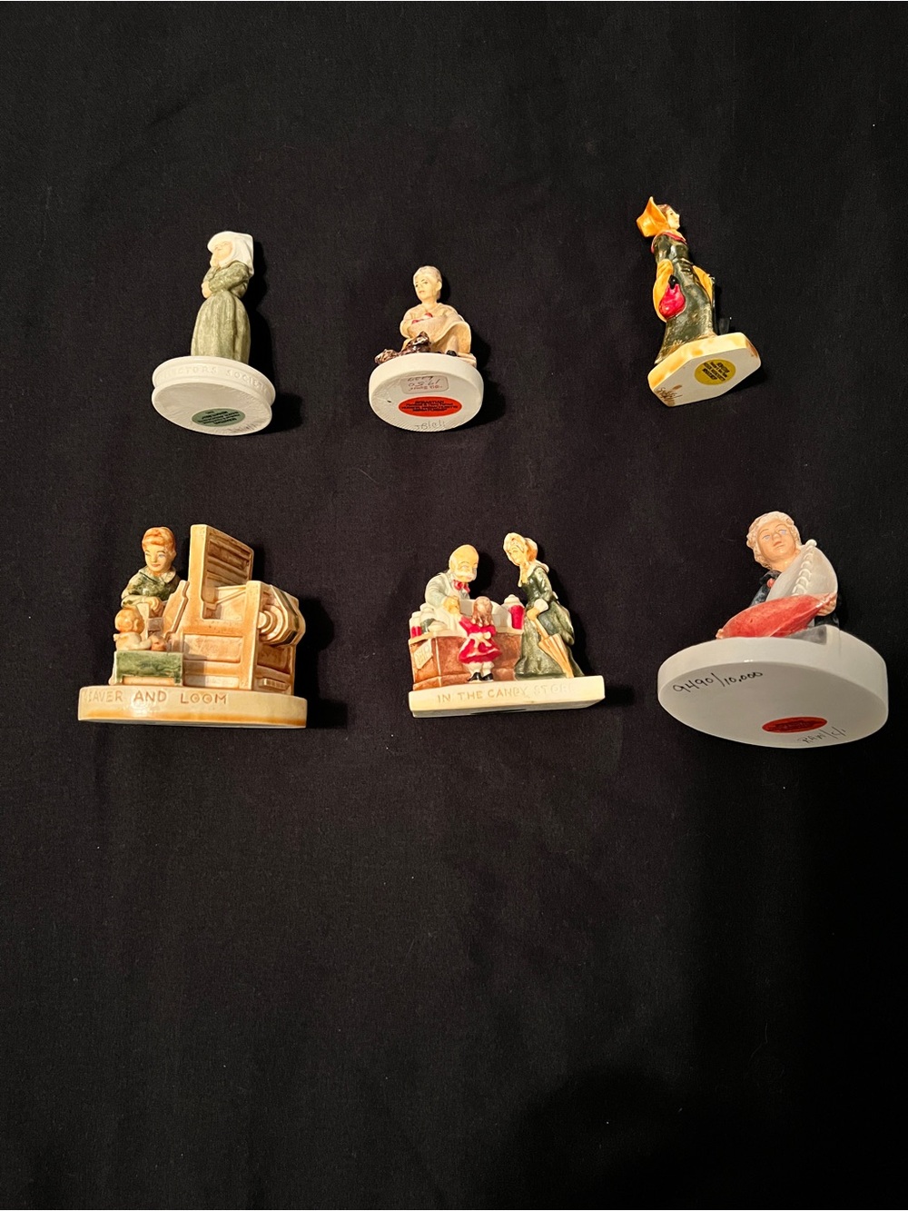 6 vintage Sebastian Miniatures
